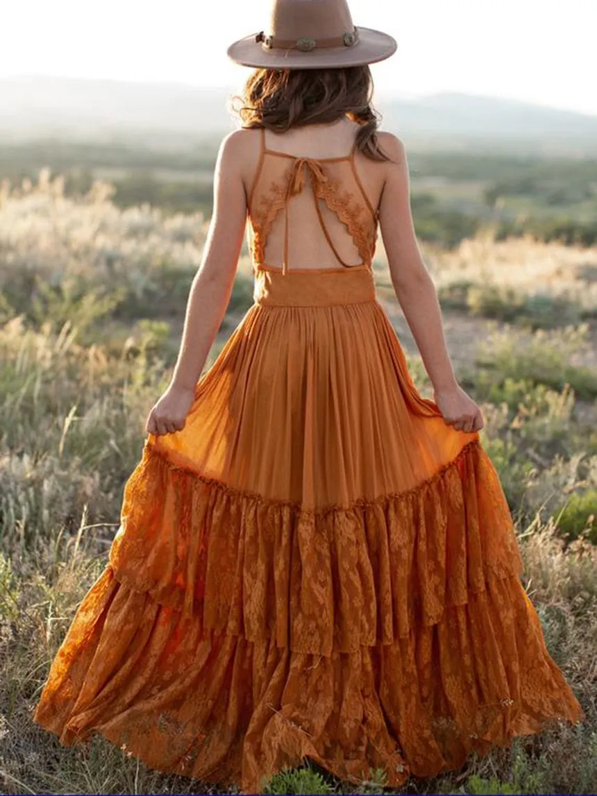 Bohemian Princess Lace Dress