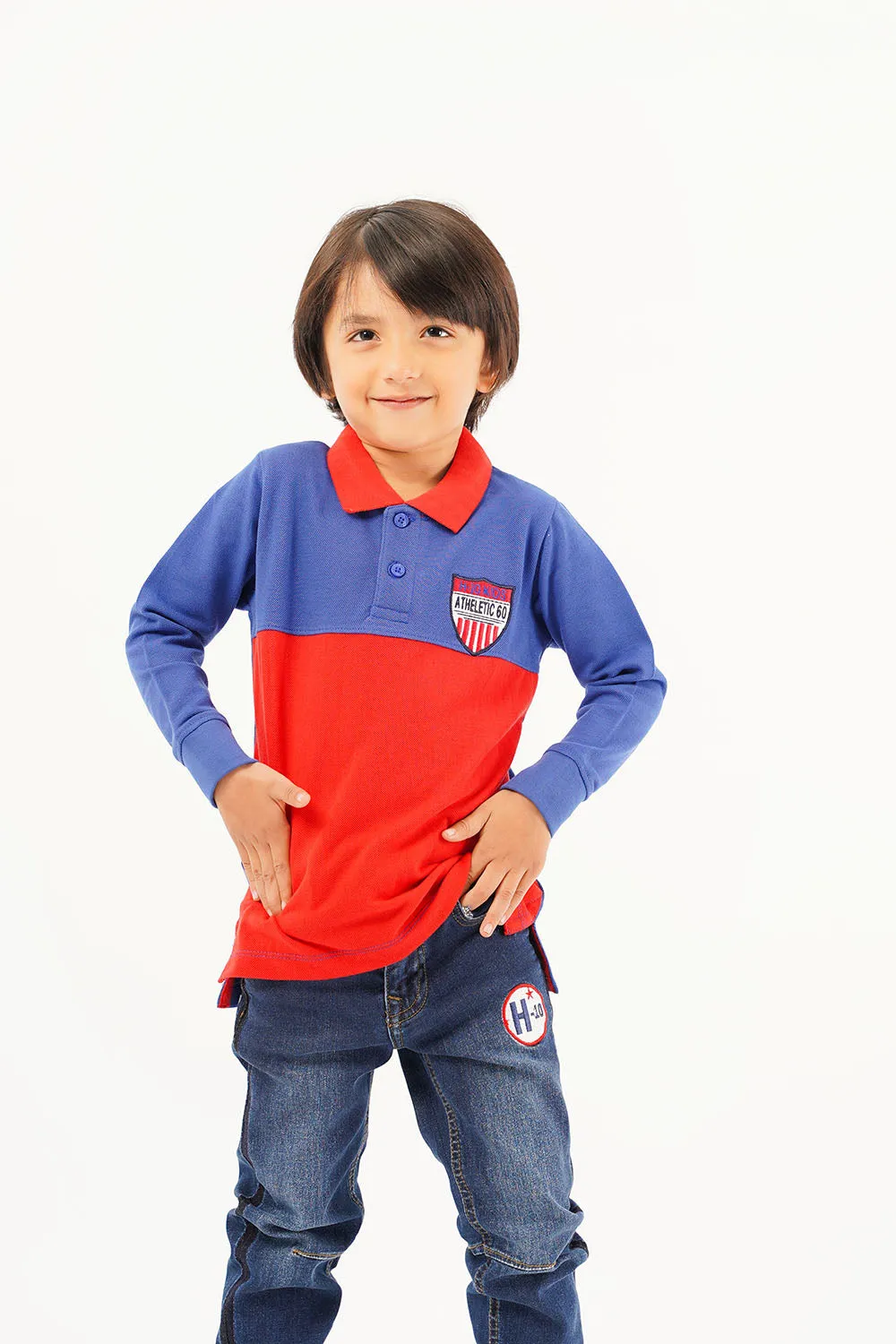 Boy's Full Sleeve Fashion Polo