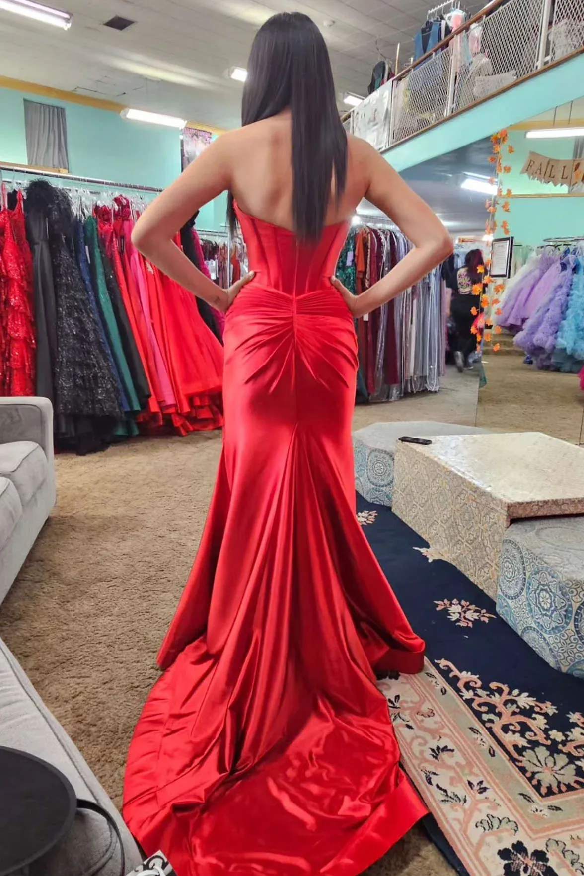 Chic Mermaid Sweetheart Long Prom Dresses Cheap Elegant Evening Dress sew0313