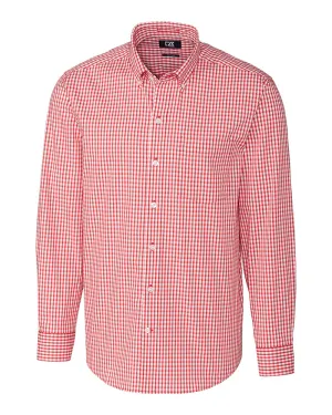 Cutter & Buck Easy Care Stretch Gingham Dress Shirt (Long Sleeve)