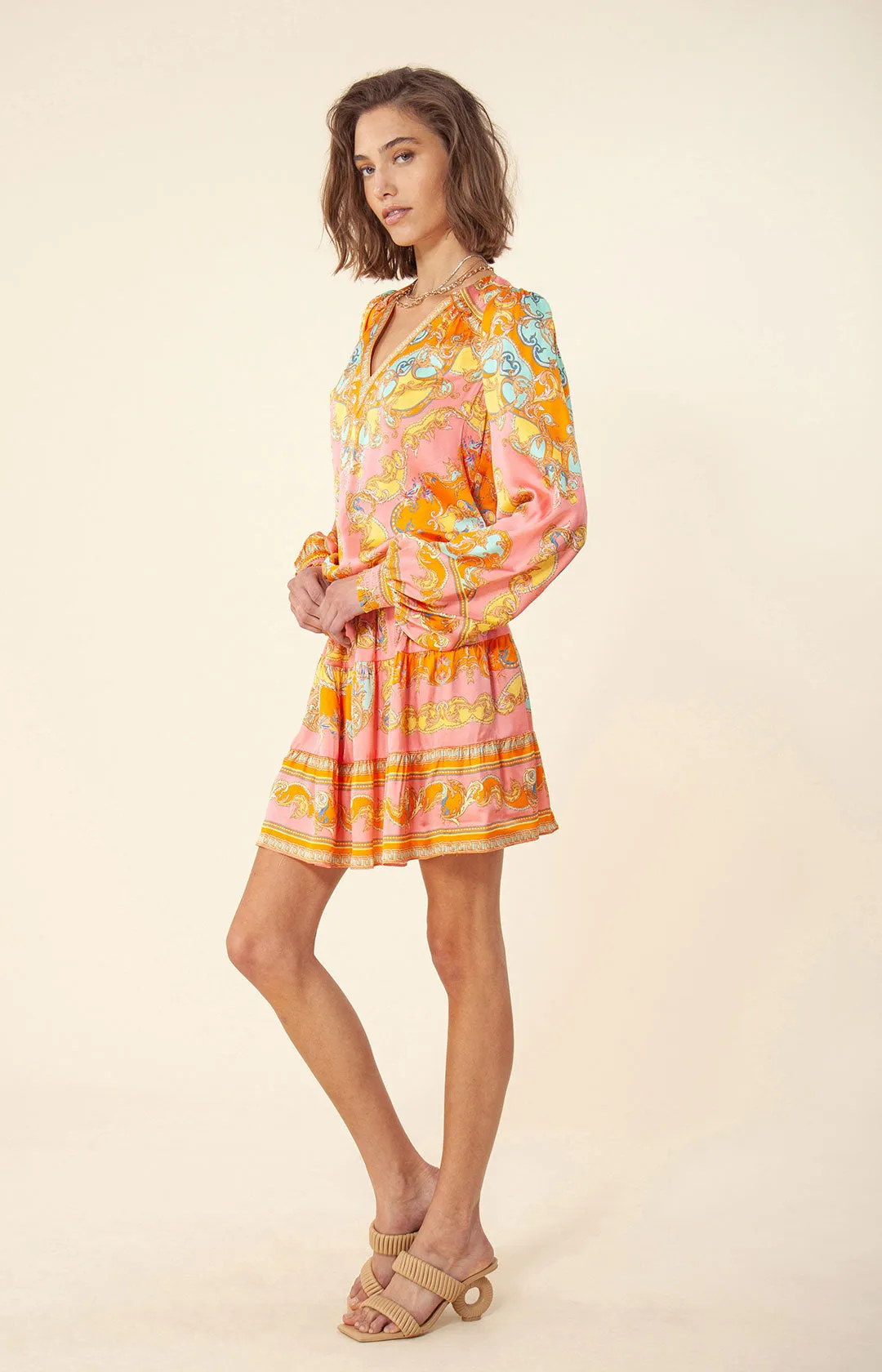 Garland Blouson Dress