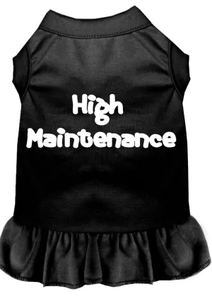 High Maintenance Screen Print Dress Black 4x (22)