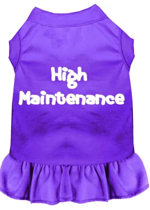 High Maintenance Screen Print Dress Purple Sm (10)