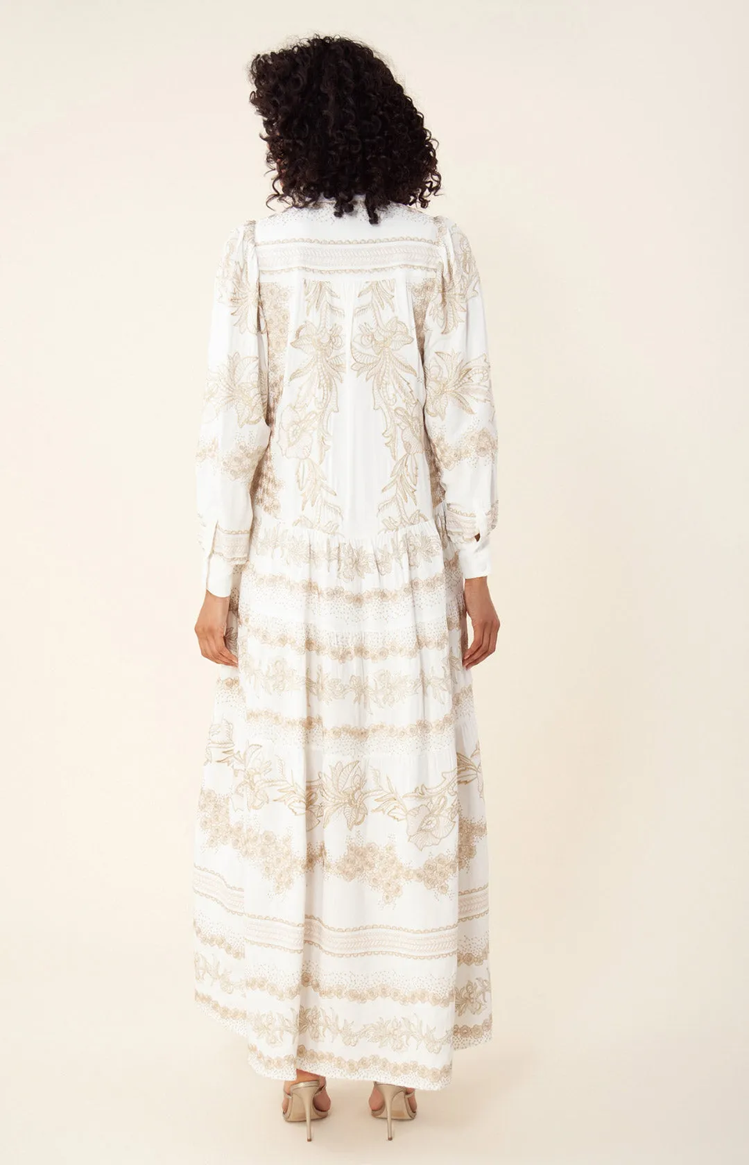 Janina Embroidered Maxi Dress