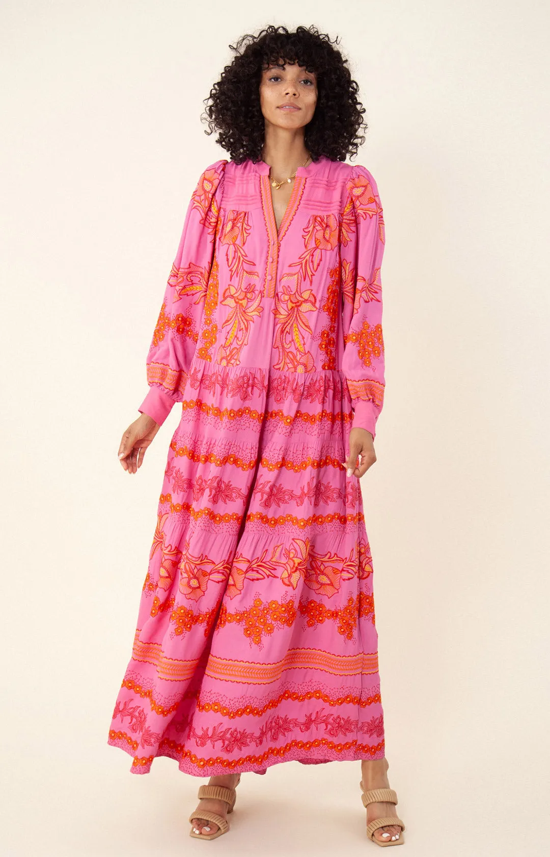 Janina Embroidered Maxi Dress