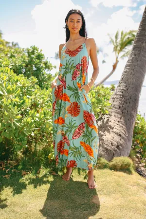 Monstera Pocket Maxi Dress