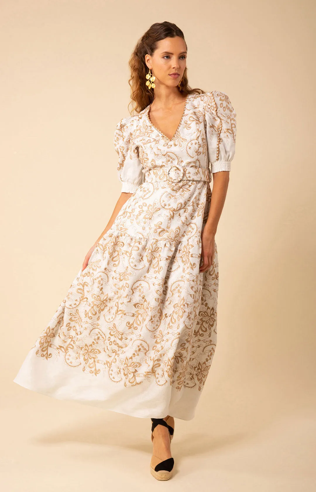 Myla Embroidered Maxi Dress