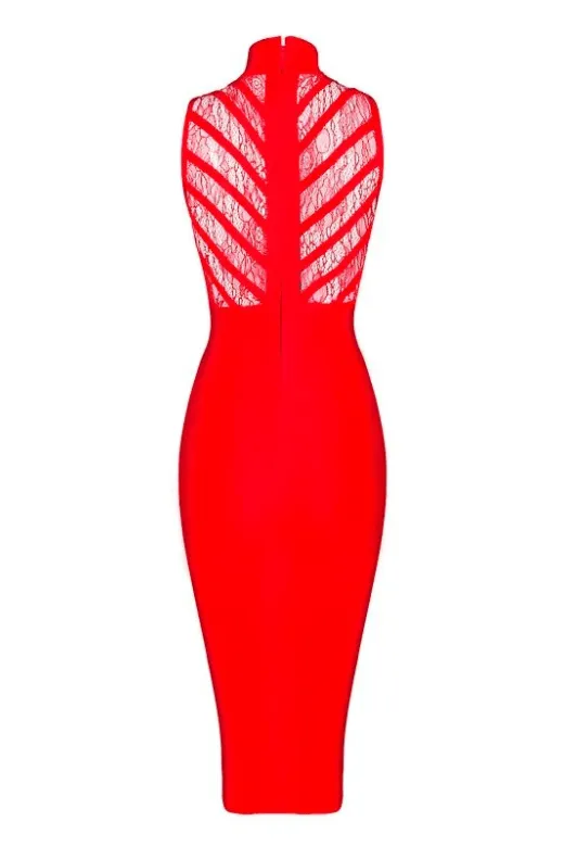 Paige Bodycon Dress - Lipstick Red