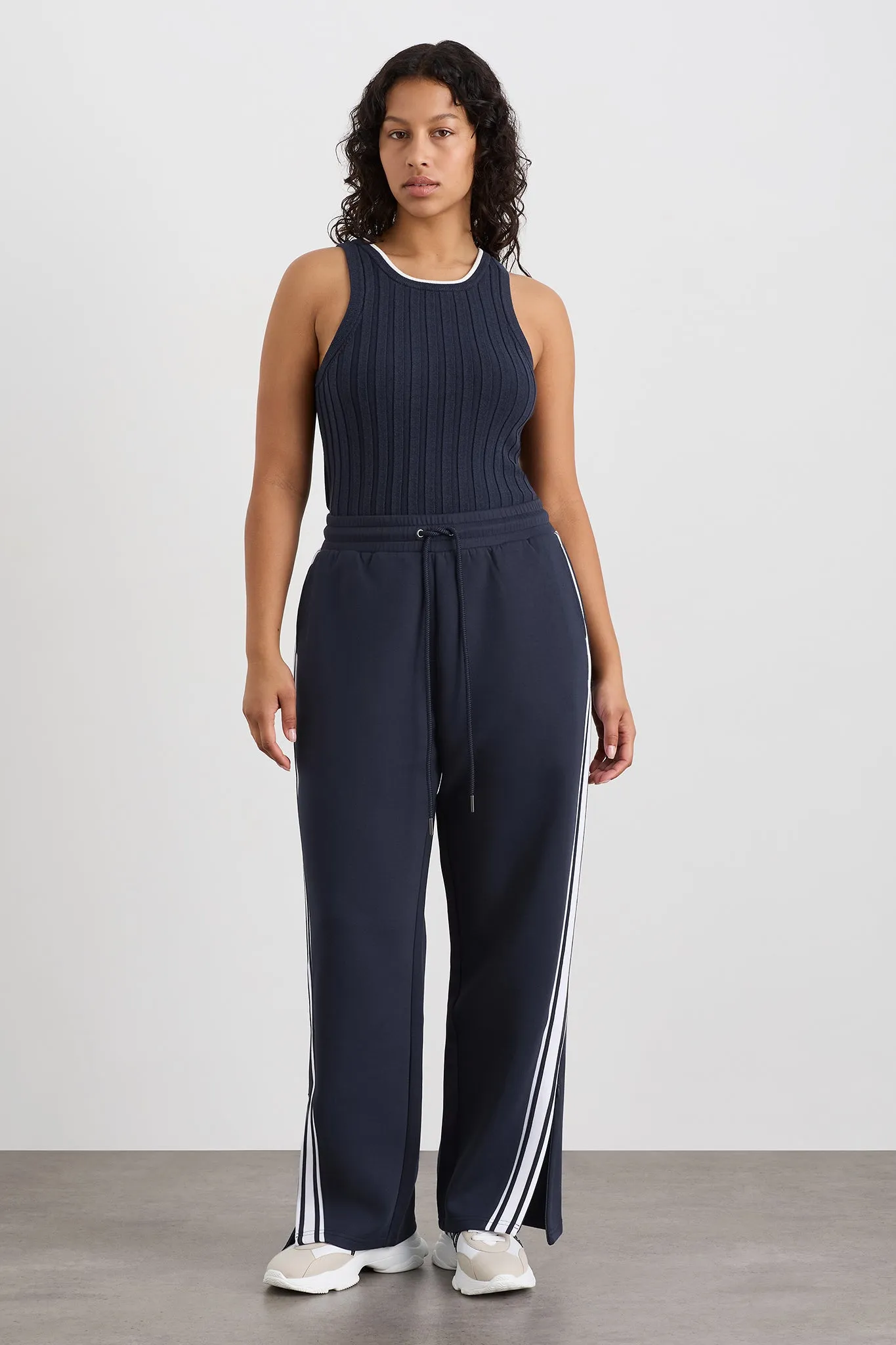 Racer Split Knit Top 107