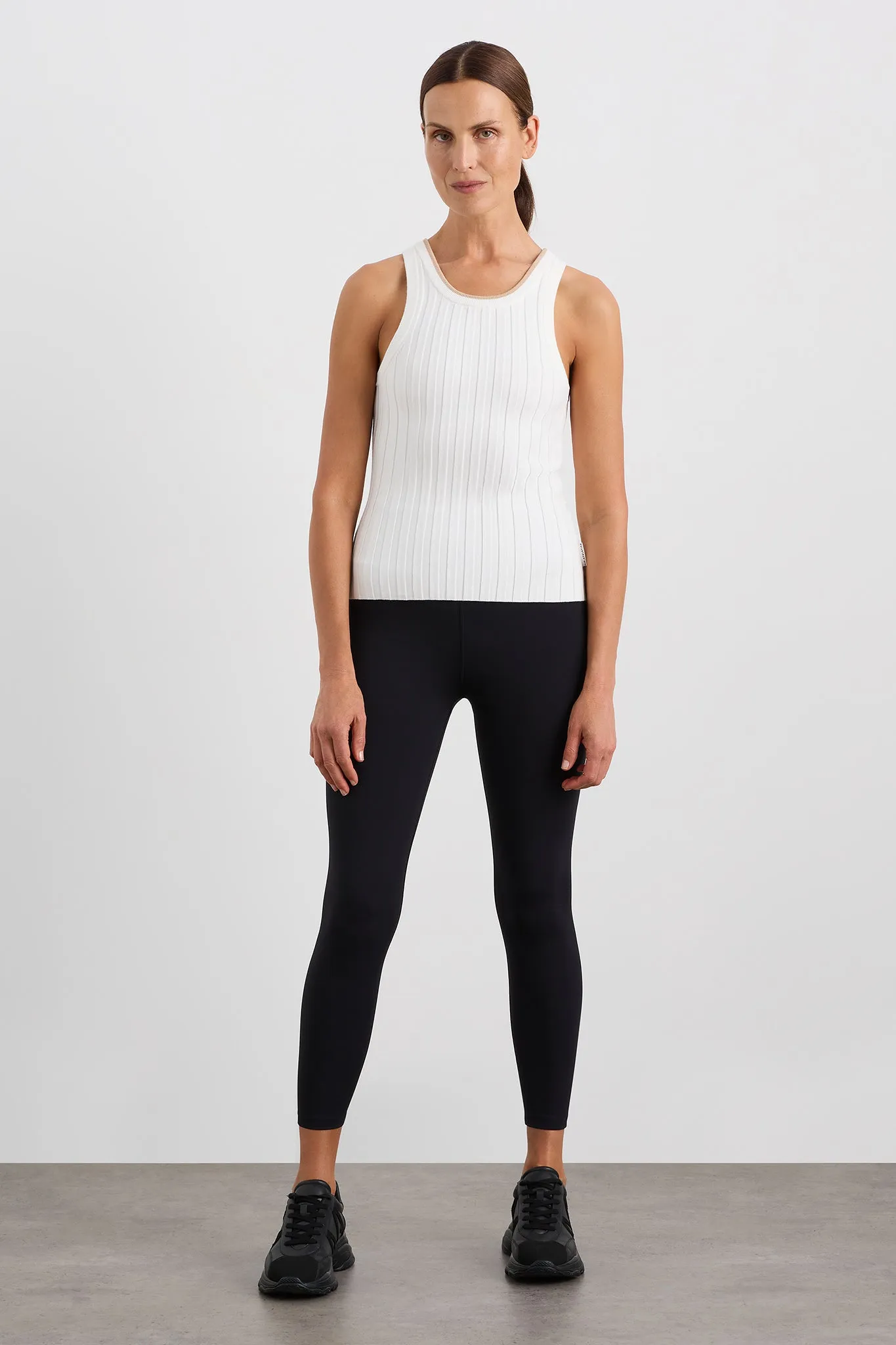 Racer Split Knit Top 107