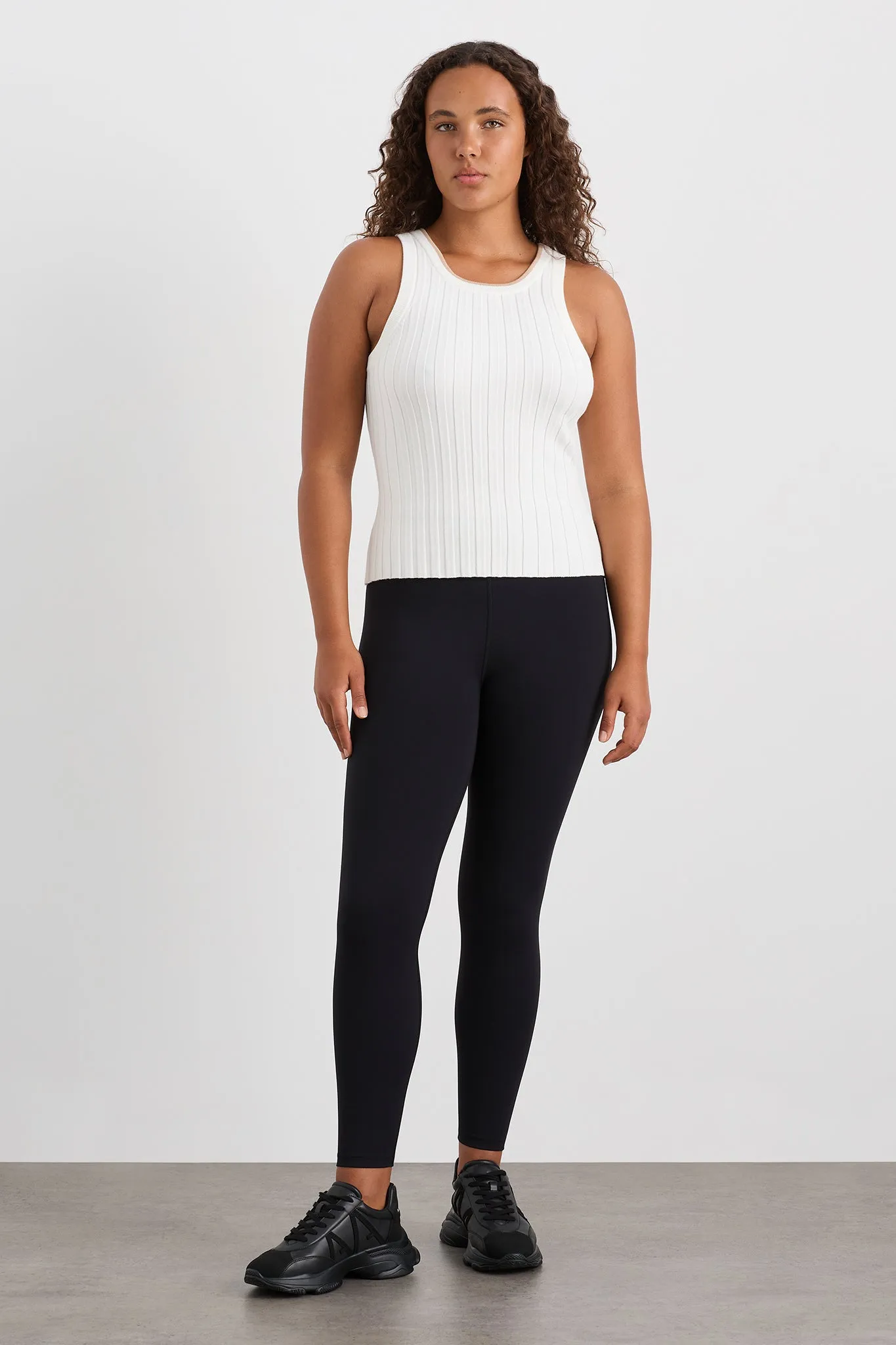 Racer Split Knit Top 107