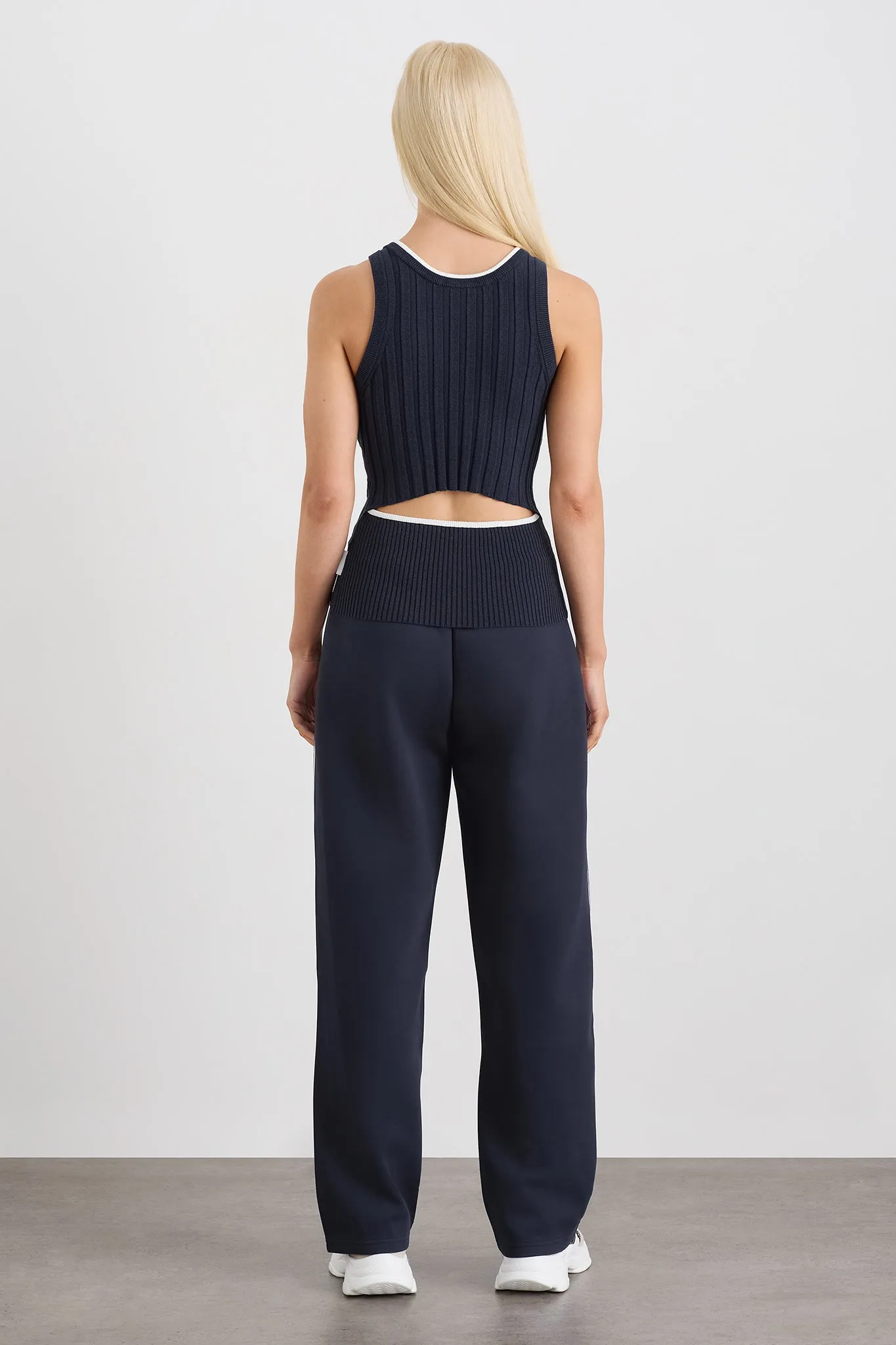 Racer Split Knit Top 107