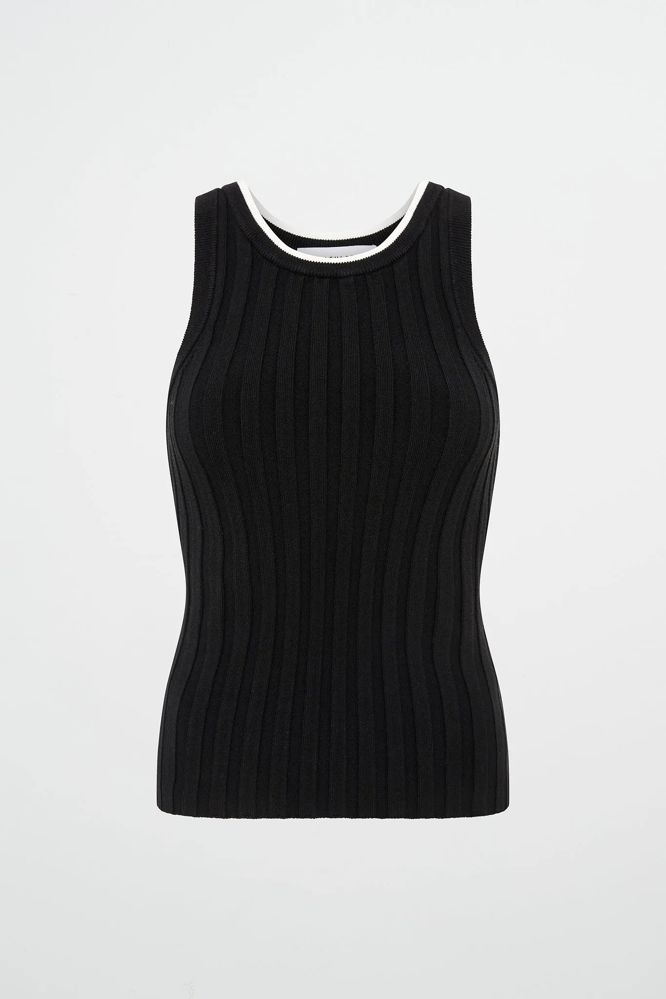 Racer Split Knit Top 107