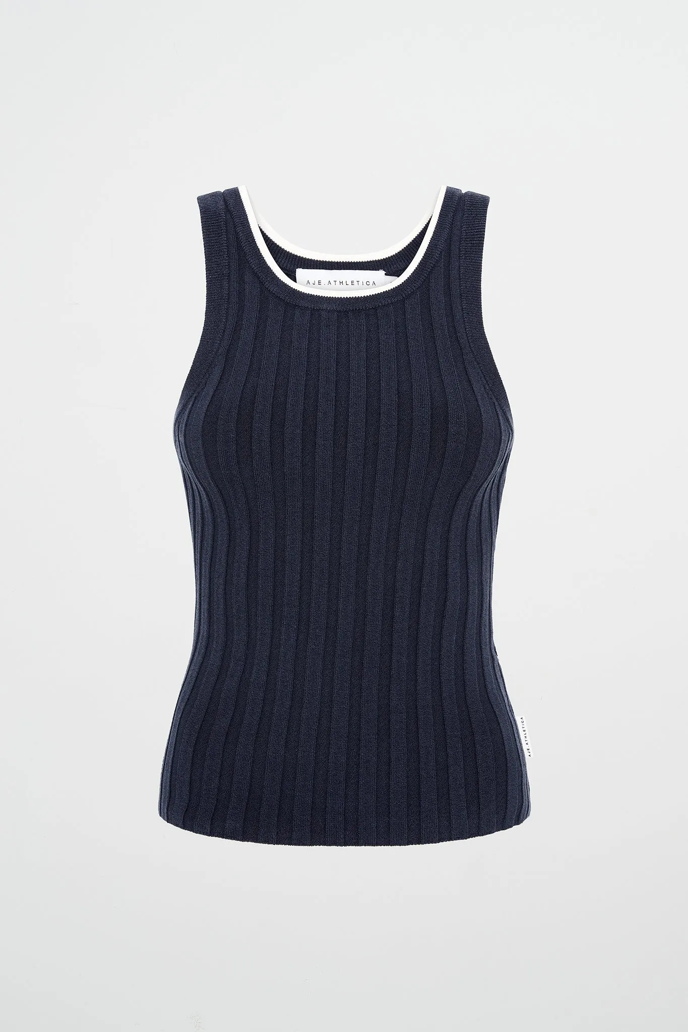 Racer Split Knit Top 107