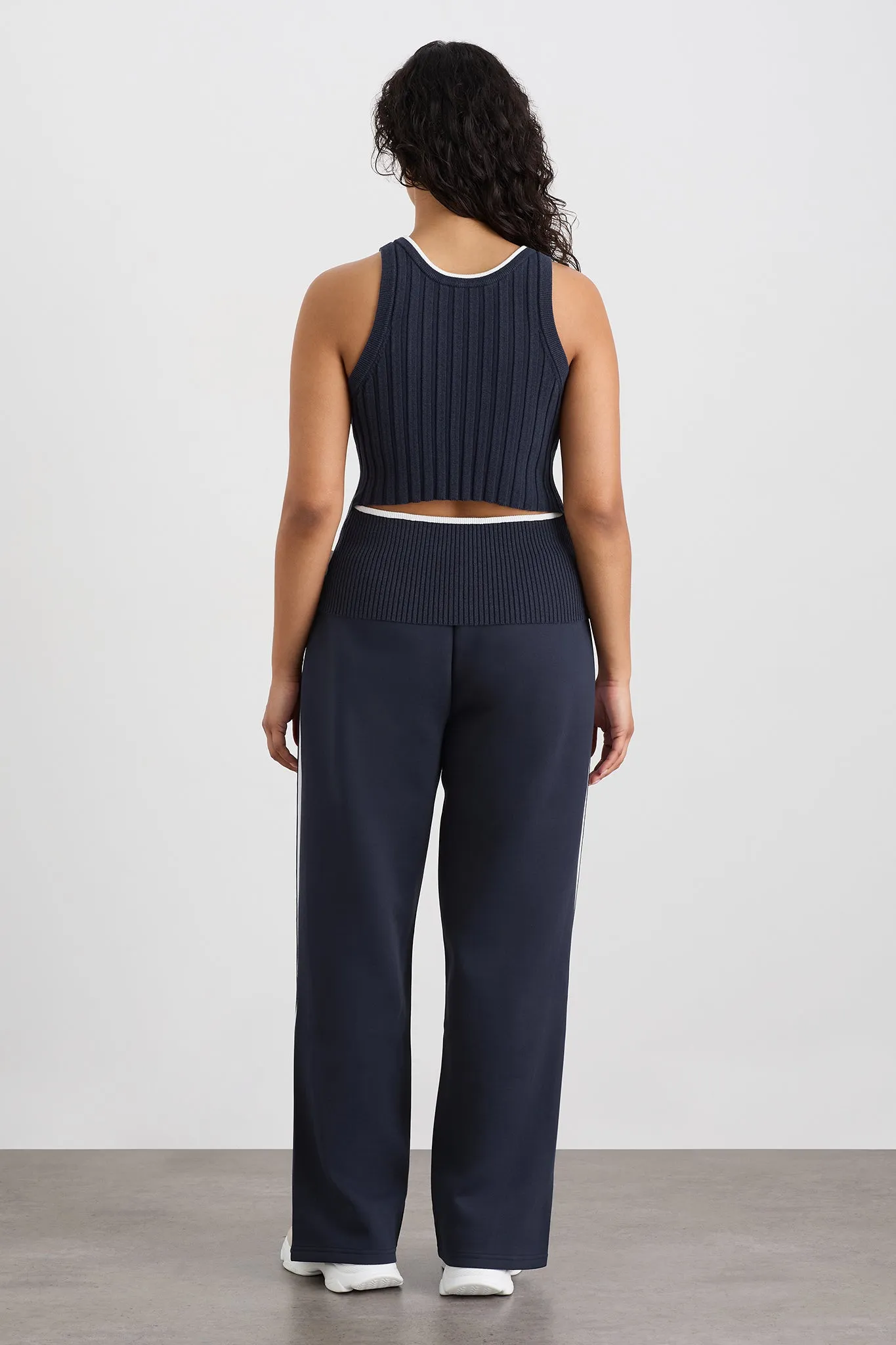 Racer Split Knit Top 107