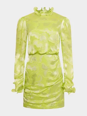 Rina B Dress in Lime