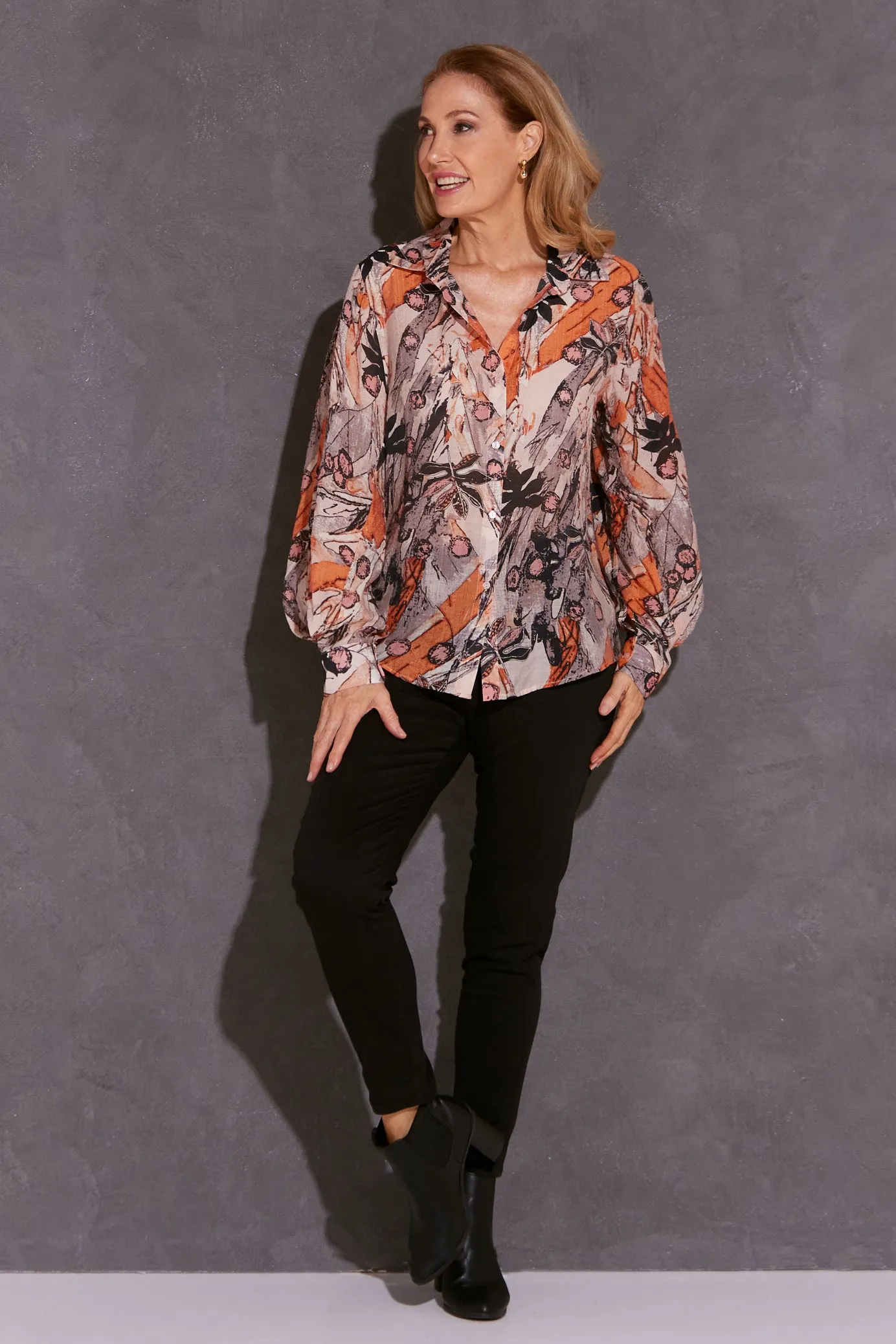 Sacha Blouse - Autumn Print