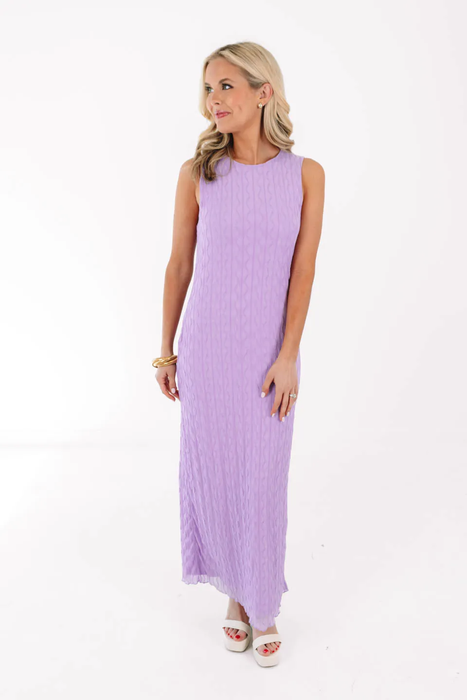 Summer Soiree Midi Dress - Lilac