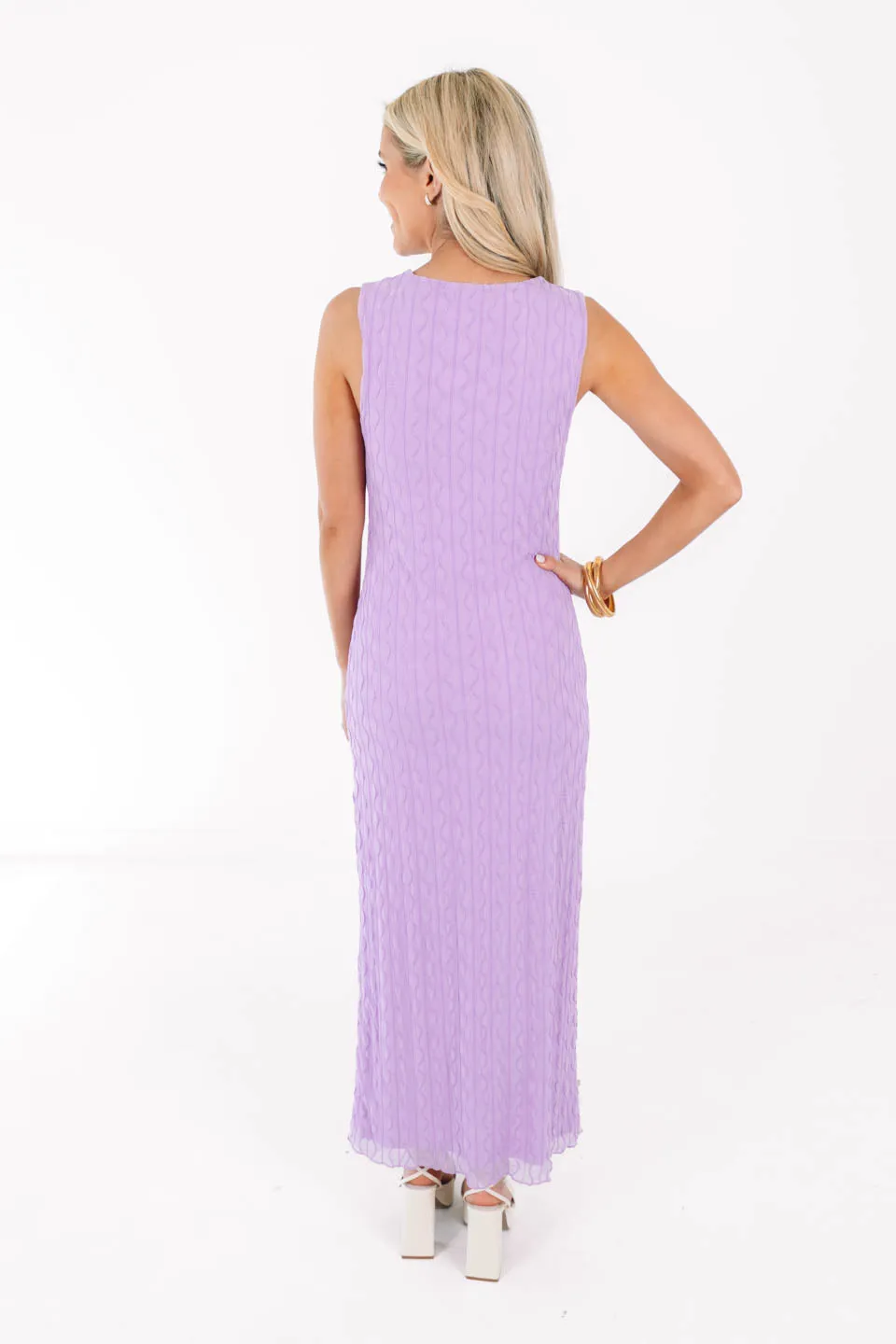 Summer Soiree Midi Dress - Lilac