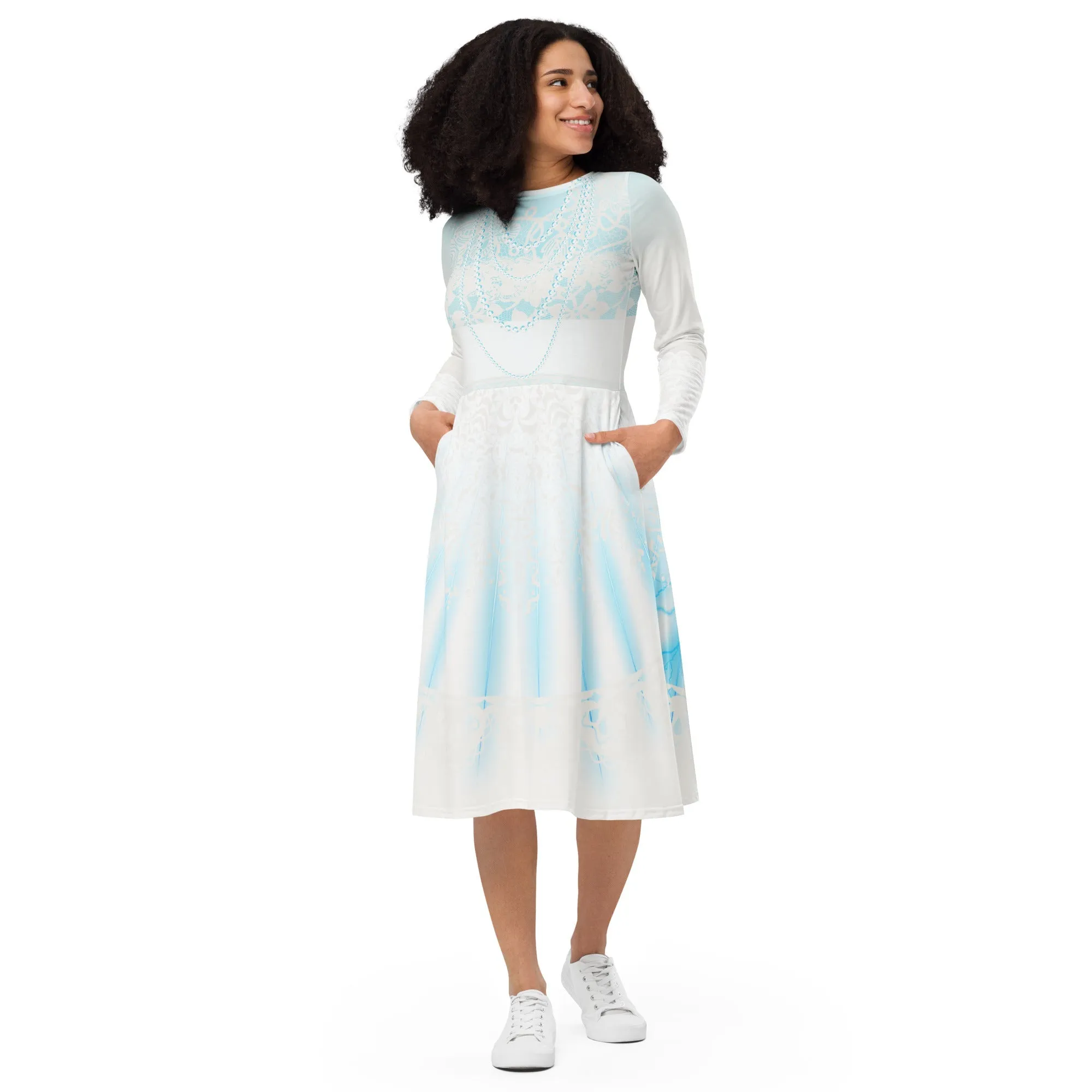 The Constance long sleeve midi dress