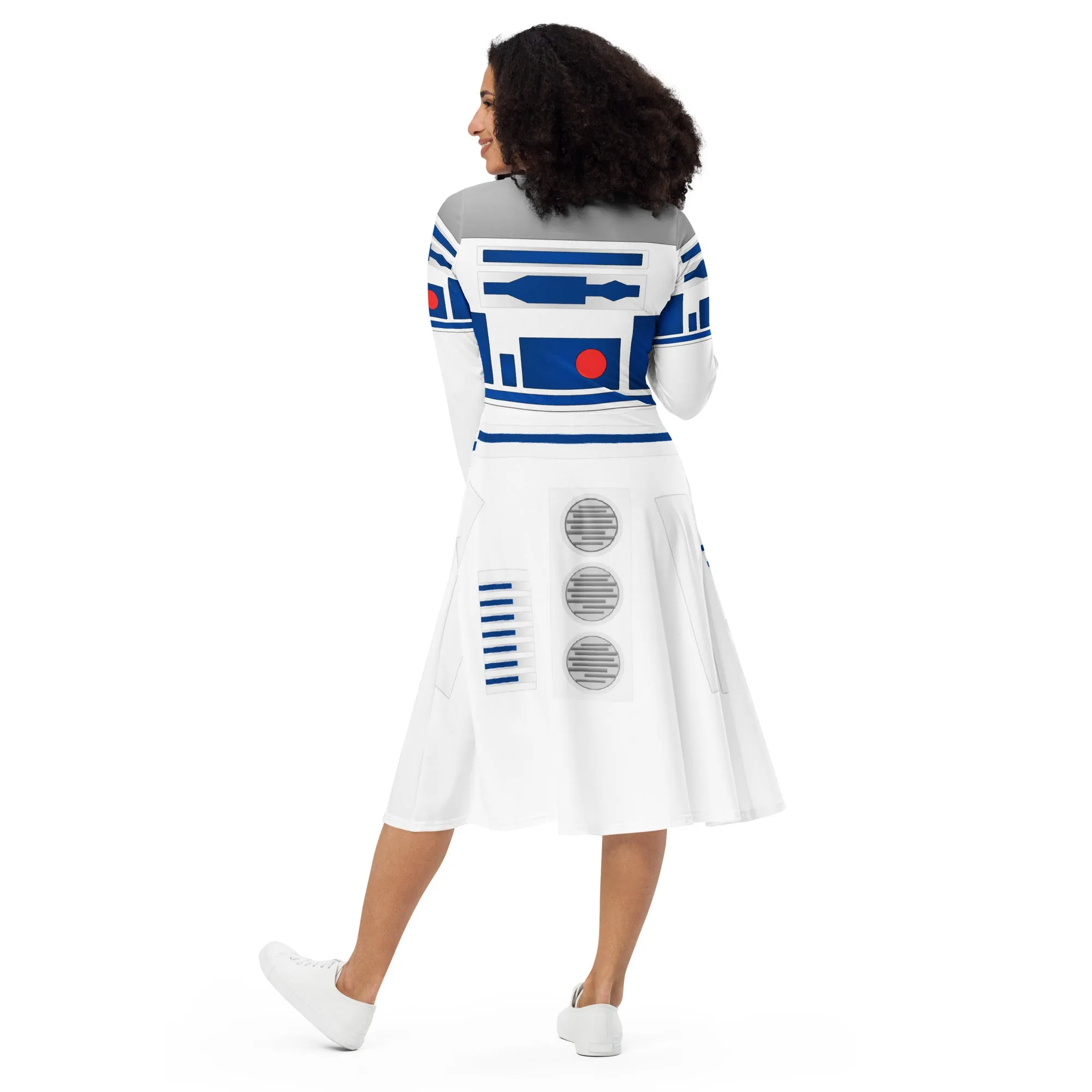 The Droid long sleeve midi dress