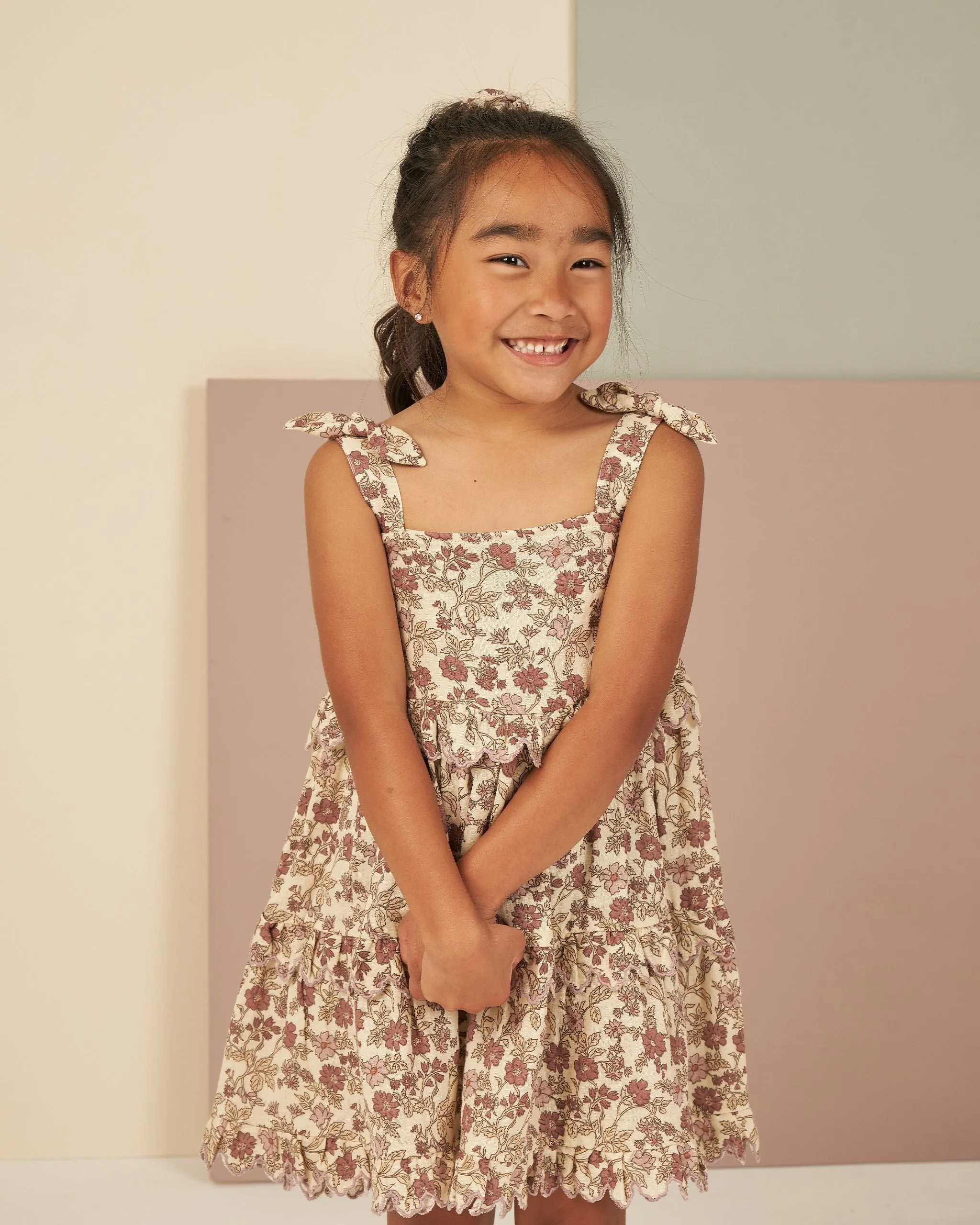 The Ruffle Swing Dress by Rylee   Cru - Bloom - KIDS