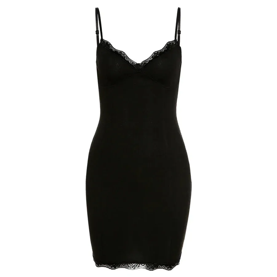 Toleet Noir Niche Lace Cami Dress