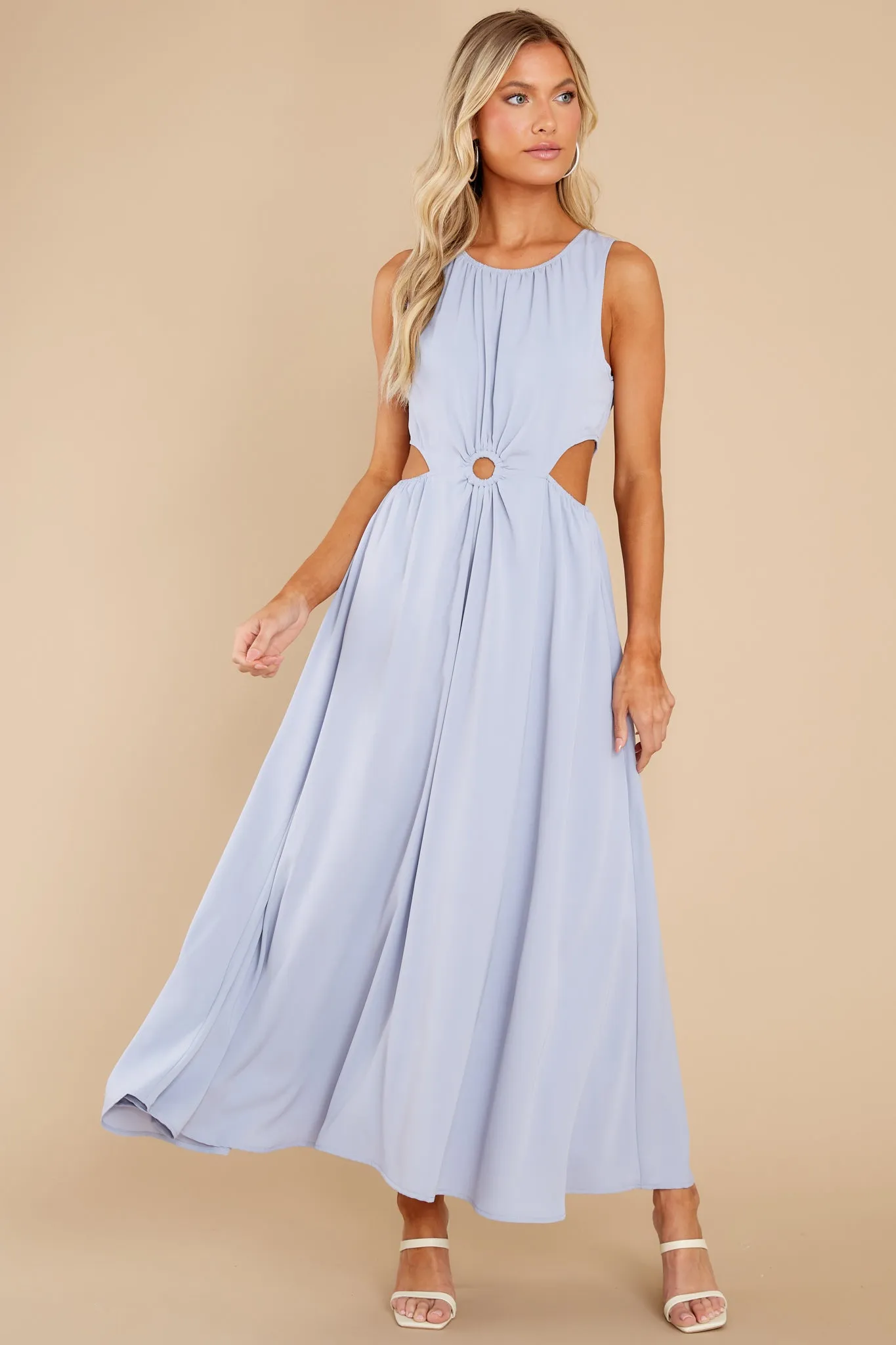 Wander With Me Dusty Blue Maxi Dress